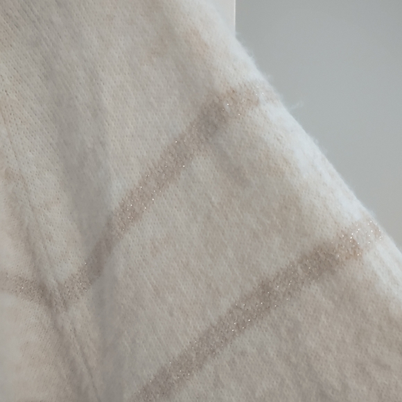 LC Lauren Conrad Metallic Striped Round Neck Sweater NWT - Picture 3 of 14